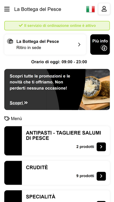 La Bottega del Pesce Screenshot