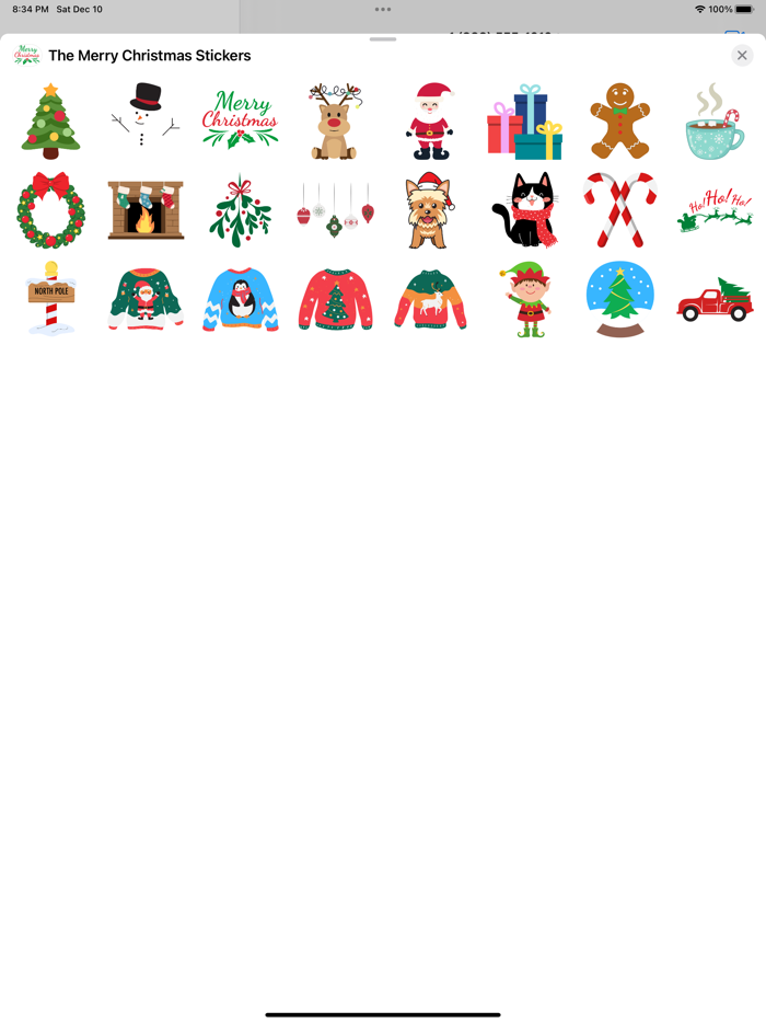 The Merry Christmas Stickers