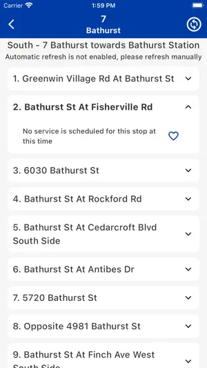 Toronto Bus Tracker screenshot 3
