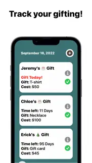 giftist - gift list planner iphone screenshot 1