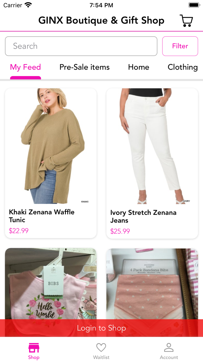 GINX Boutique  Gift Shop