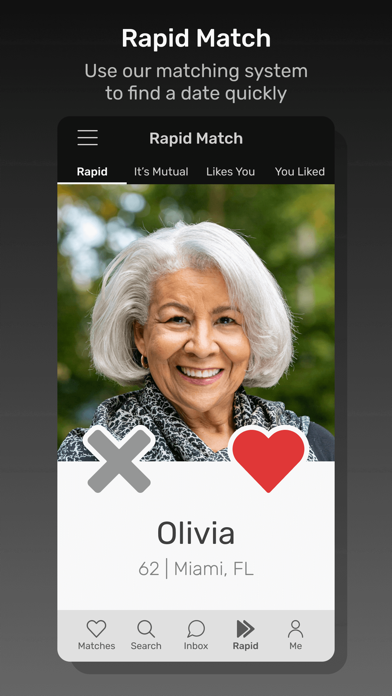 Black Senior Personals App Screenshot