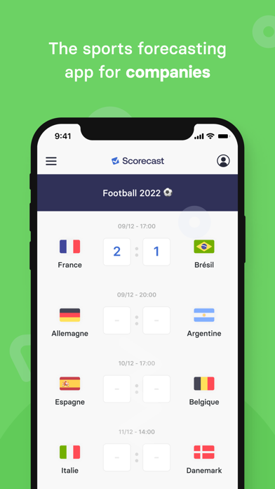 Scorecast Business Screenshot
