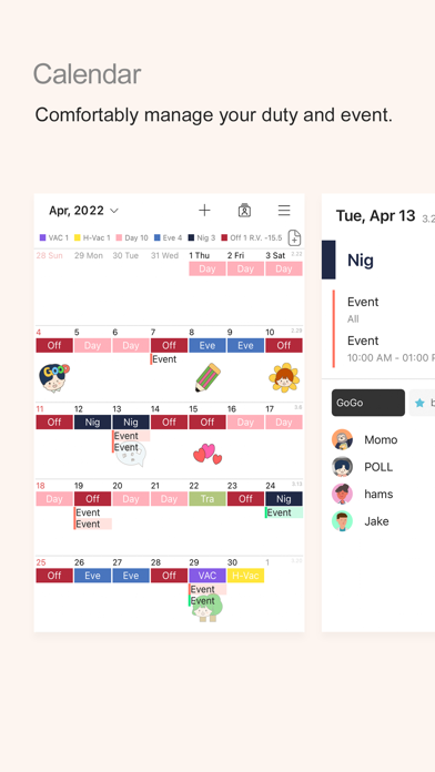 MYDUTY - Nurse Calendar Screenshot