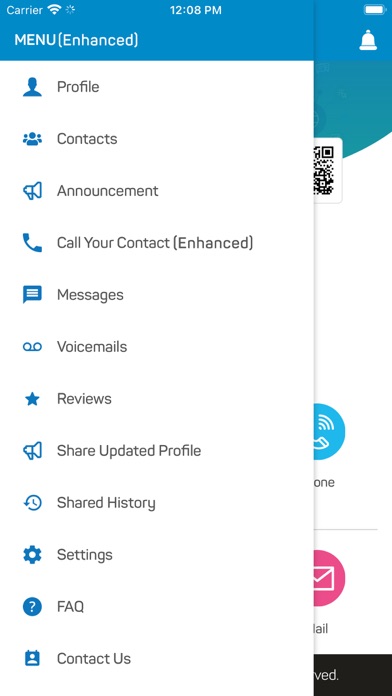 The Contact Card Screenshot