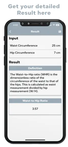 Game screenshot Calculate Waist To Hip Ratio hack