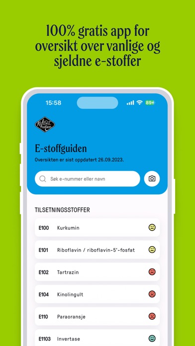 E-stoffguiden fra Kolonihagen Screenshot
