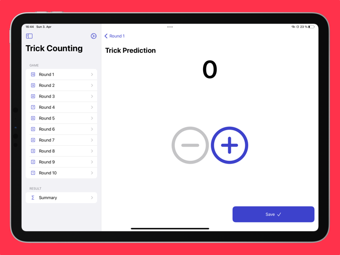 Trick Counting - Point Tracker