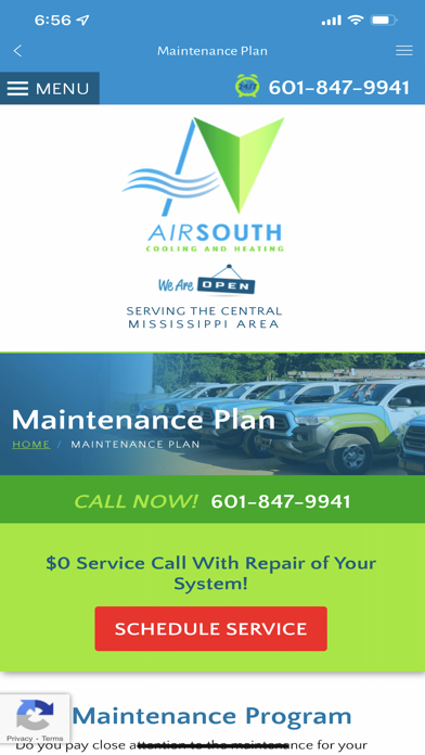 AirSouth Cooling and Heating Screenshot