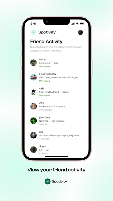 Spotivity: Friend Activity! Screenshot