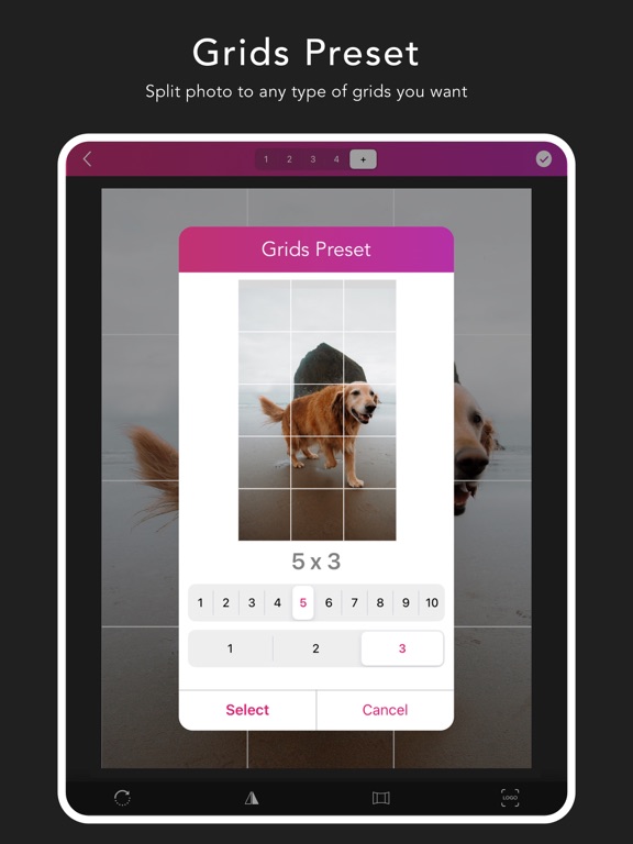 Screenshot #6 pour Griddy Pro: Split Pic in Grids