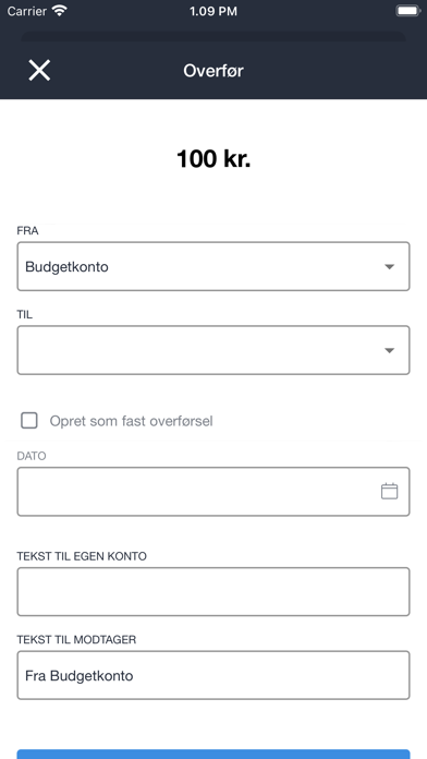 Hvidbjerg Bank Erhverv Screenshot