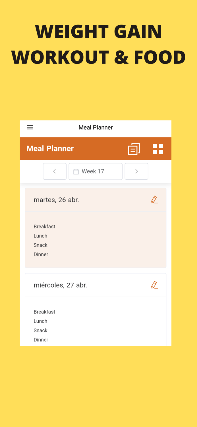 Weight Gain Workouts and Food