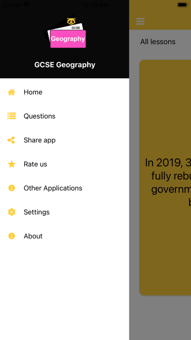 Screenshot #1 pour GCSE Geography Pro