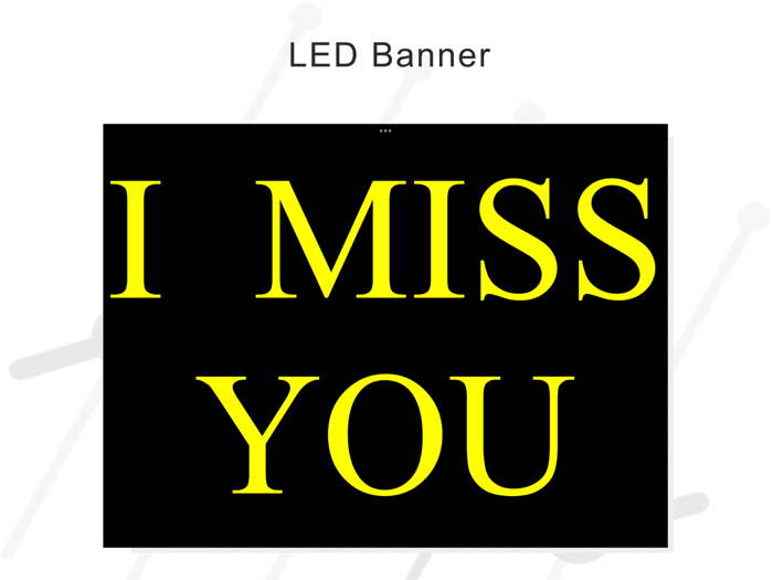 LED Banner Scroll Display Text