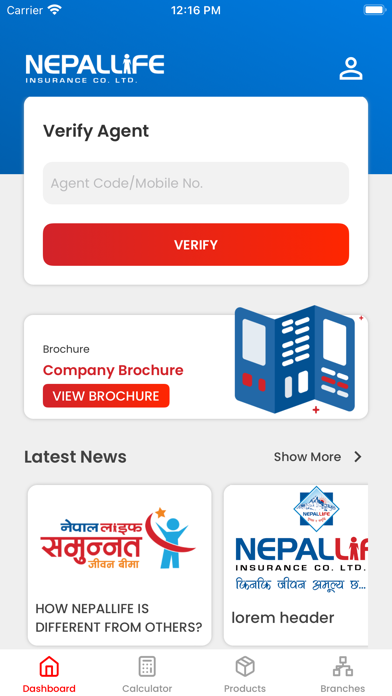 NepalLife Insurance Screenshot