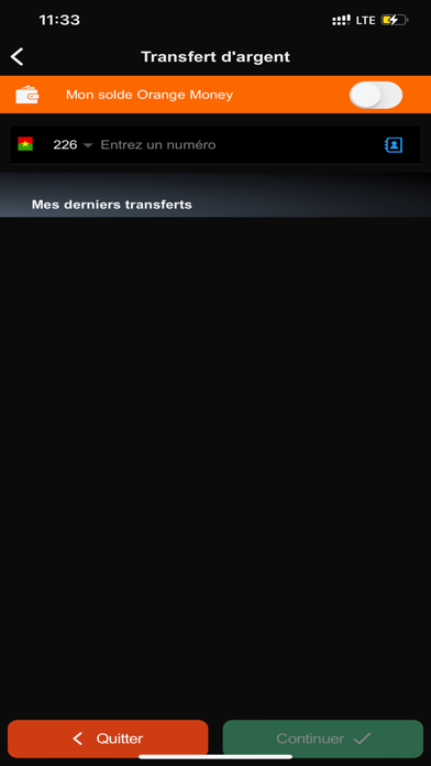 Orange Money Burkina Faso Screenshot