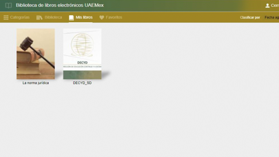 Biblioteca electronica UAEMex Screenshot