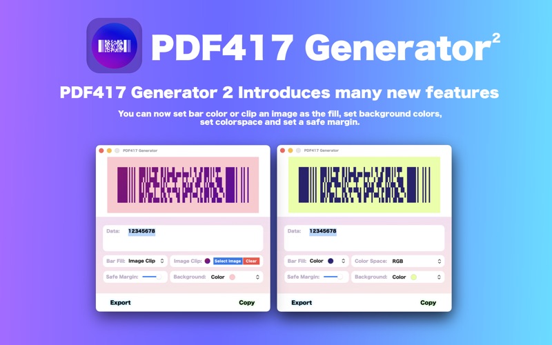 pdf417 code generator 2 iphone screenshot 1