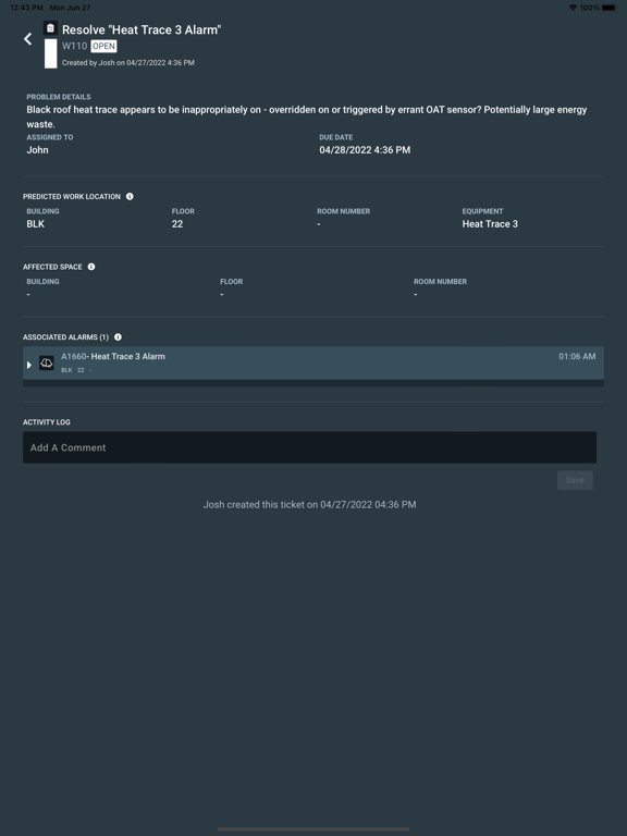 Alarm Triage iPad screenshot 7 - Utilities app