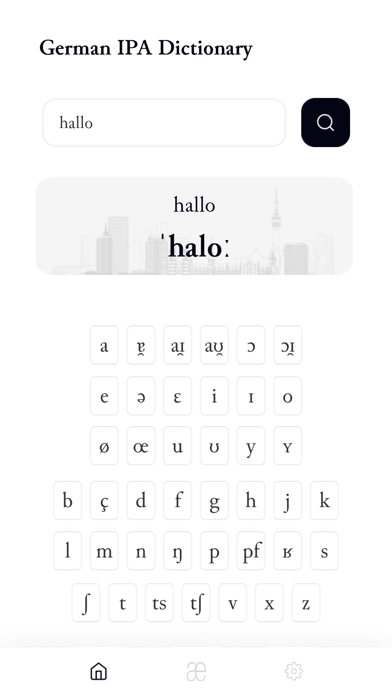 German IPA Dictionary Screenshot