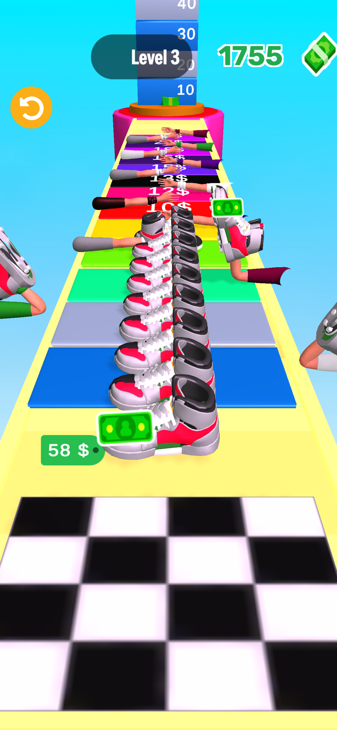 Shoes Stack 3D - Sneakers Run