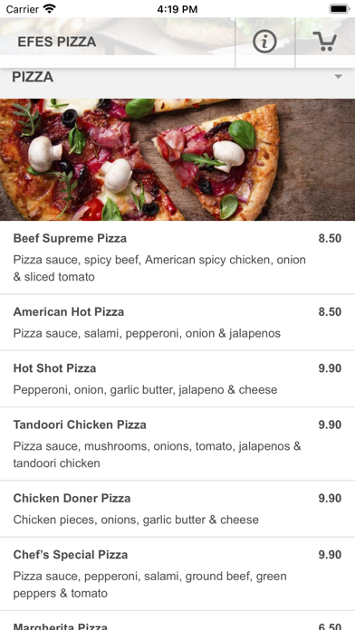Efes Pizza - York Screenshot