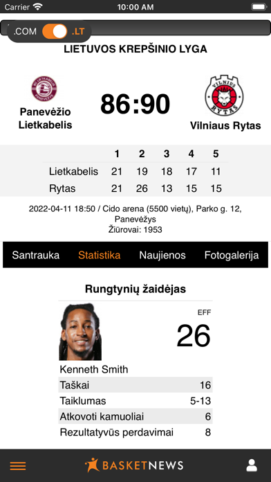 BasketNews Screenshot