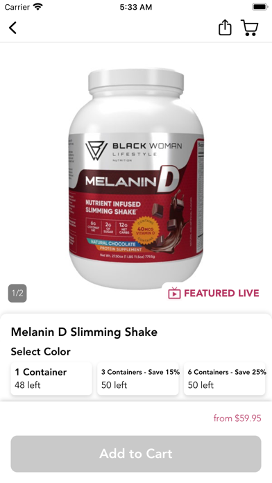 Black Woman LIfestyle Shop Screenshot