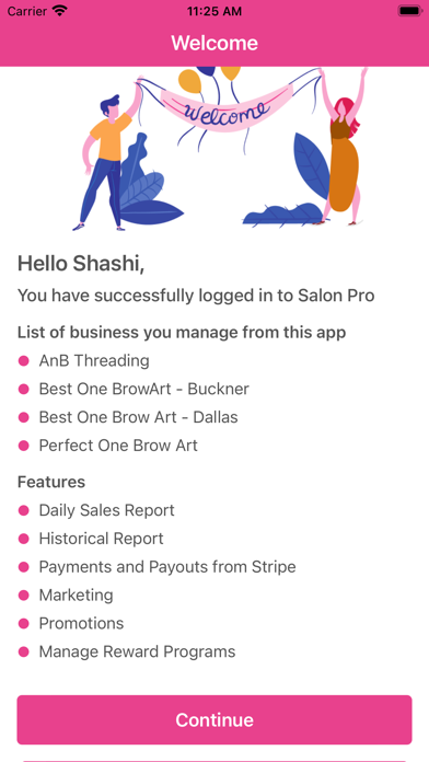 Salon Business Pro Screenshot