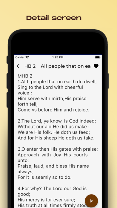 Baptist Hymns Offline Screenshot