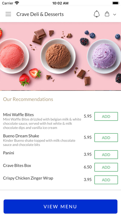 Crave Deli & Desserts Screenshot