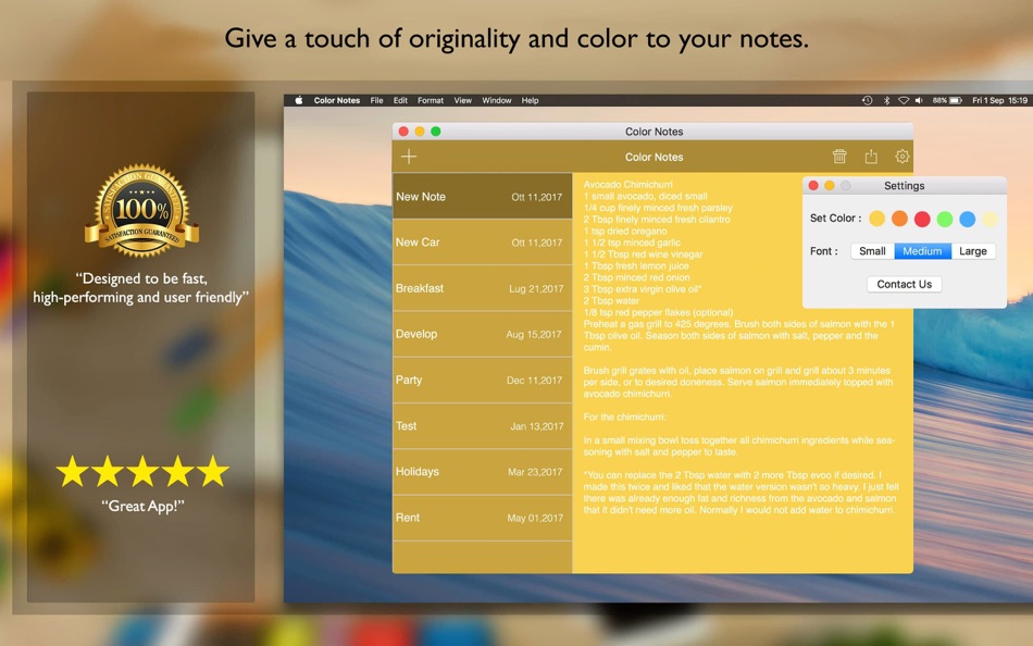 Colored Notes - 1.2 - (macOS)