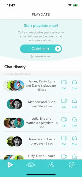 Game screenshot PlayDate: secure family chat mod apk