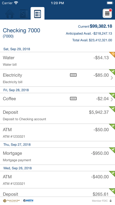 Decatur County Bank Biz Screenshot