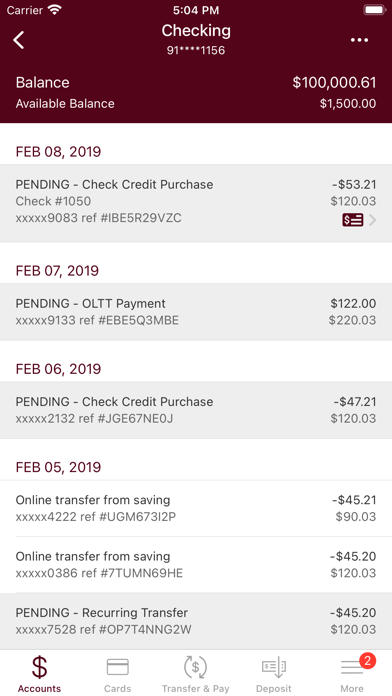 Hingham Savings Personal Screenshot