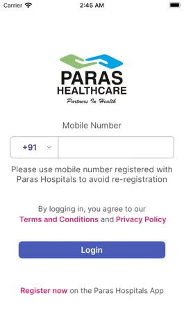 Game screenshot Paras Healthcare Patient App apk