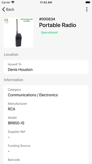 D4H Equipment Management Screenshot
