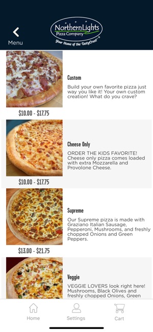 Northern Lights Pizza on the App Store