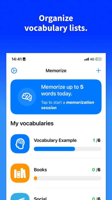 Daily Vocabulary Habits: Memo Screenshot