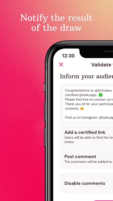 Lukky - Social Giveaways Screenshot