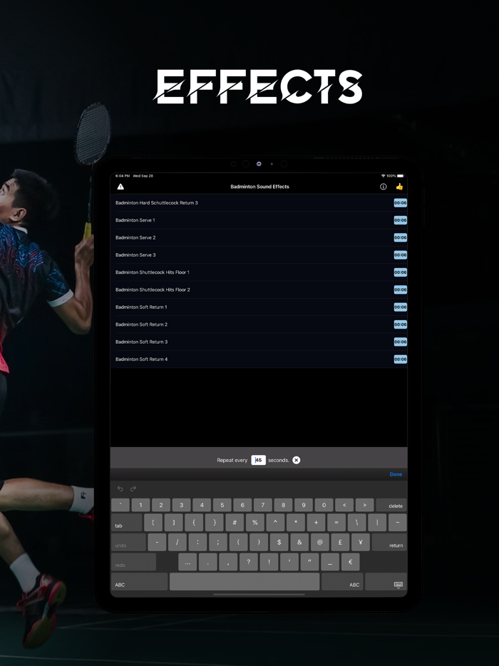 Badminton Sound Effects