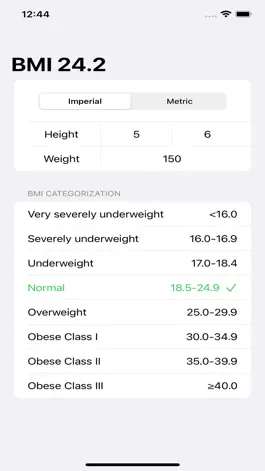 Game screenshot BMI Calculator: Simple mod apk