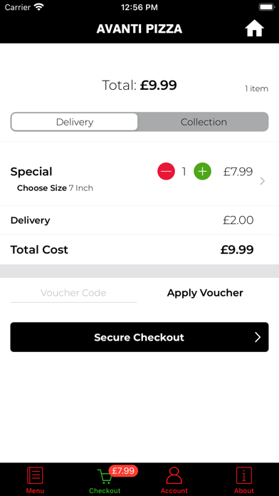 Avanti Pizza Screenshot