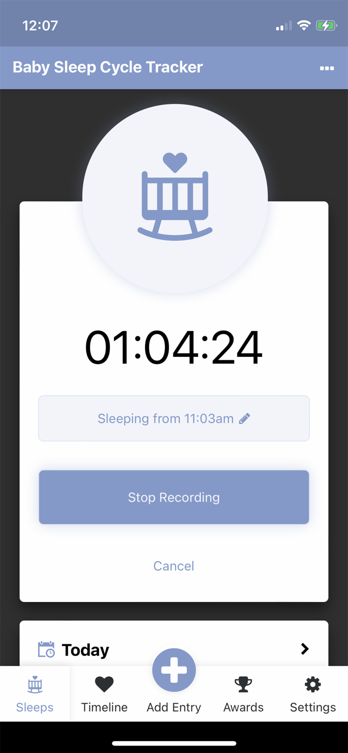 Baby Sleep Cycle Tracker