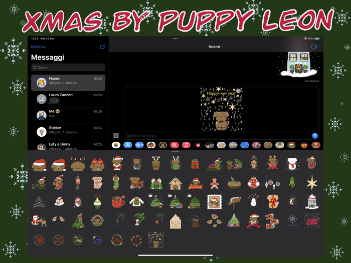 xmas by puppy Leon