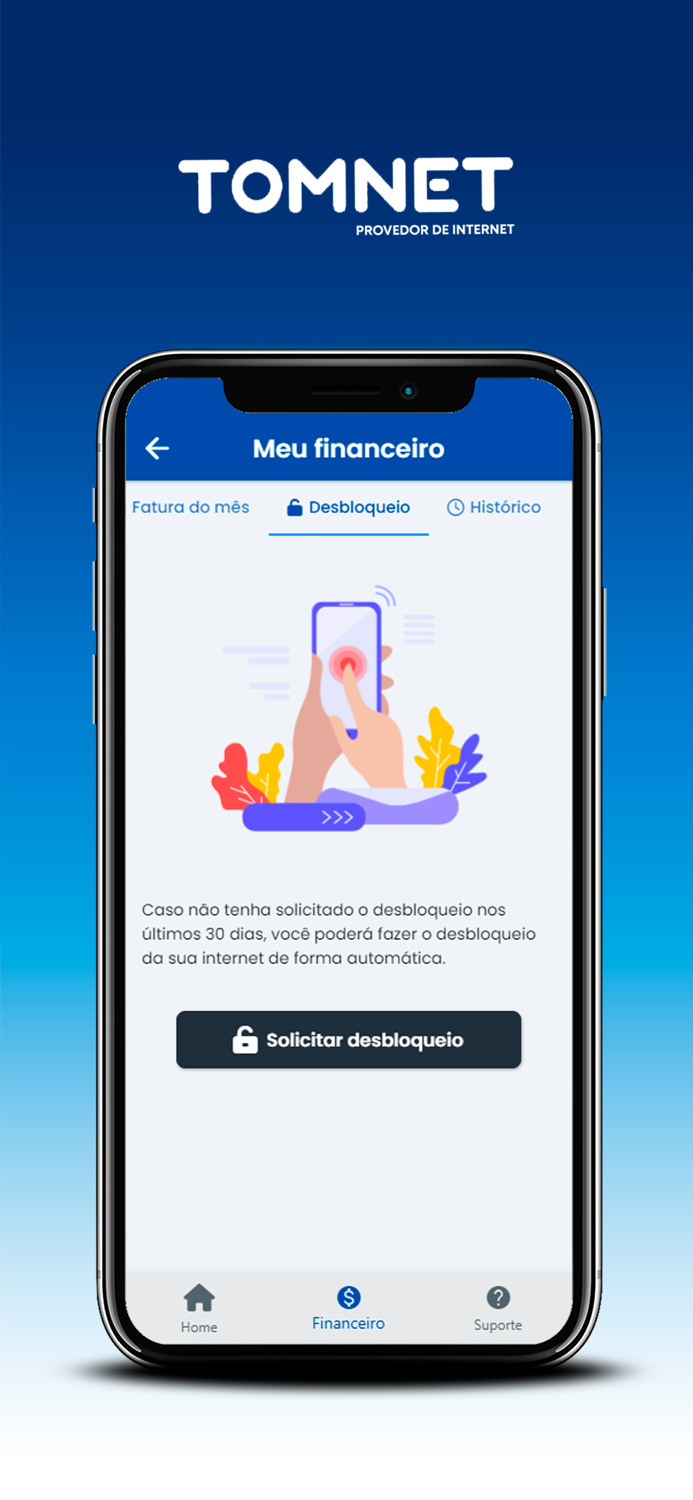 TOMNET Internet - App Cliente