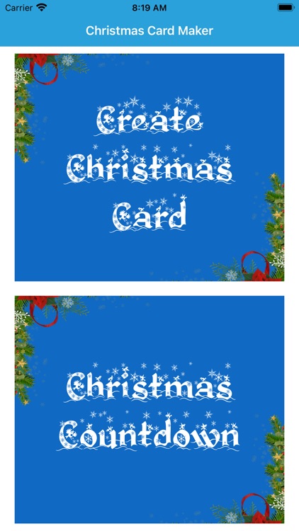 Christmas New Year Card Maker