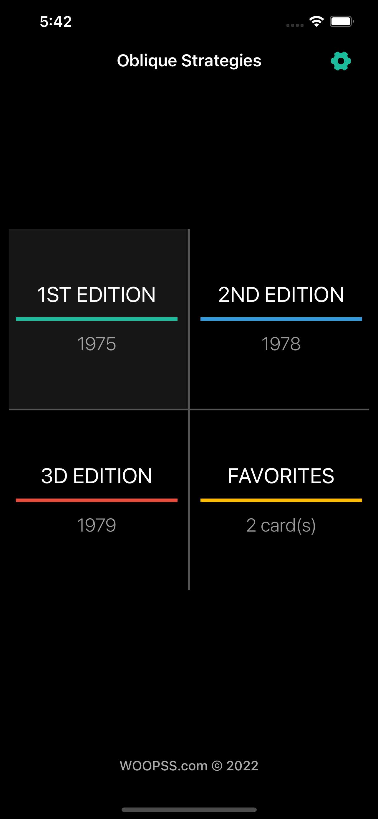 Oblique Strategies: All Cards