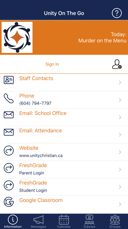 #1. Unity On The Go (iOS) 由: Society of Christian Schools in British Columbia, The